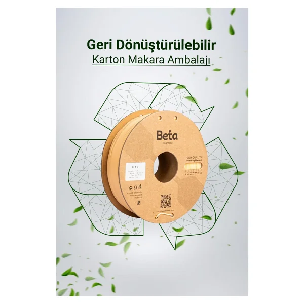 Beta PLA Plus 1.75 mm 1 kg Krem Filament - Görsel 5