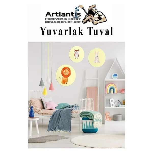 Kare Yuvarlak Ve Altıgen Tuval 30 Cm 1 Paket 30X30 Cm Arkadan Zımbalı Astarlı Resim Tuvali Akrilik Yağlı Boya Altıgen - Görsel 5