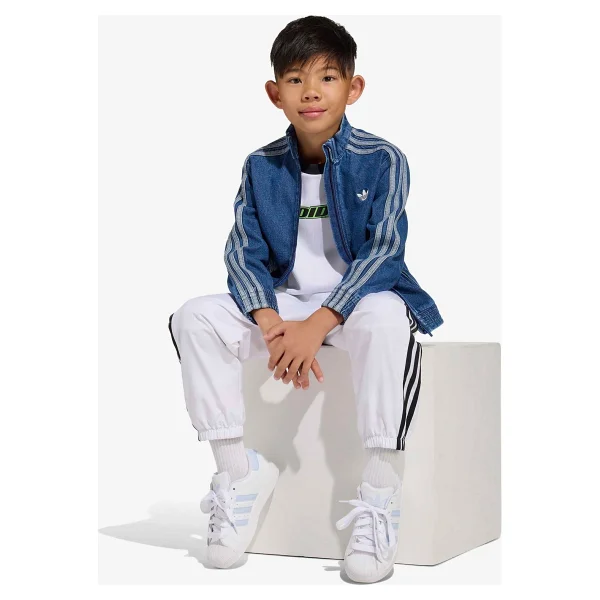 adidas Firebird Denim Çocuk Mavi Ceket - Görsel 10