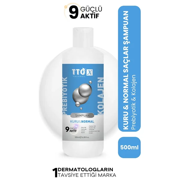 TTO X Kuru ve Normal Saçlar için 500 ml Şampuan - Görsel 2
