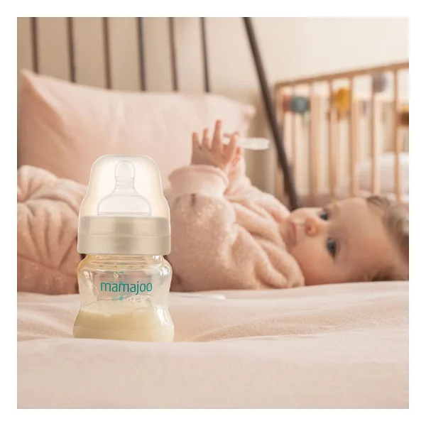 Mamajoo Gold Plus Antikolik Yenidoğan Yavaş Akış Biberon 150 ml - Görsel 10