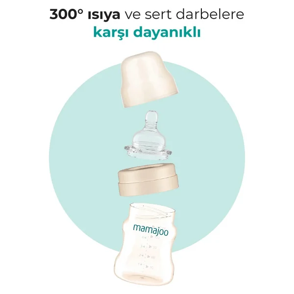 Mamajoo Gold Plus Antikolik Yenidoğan Yavaş Akış Biberon 150 ml - Görsel 7