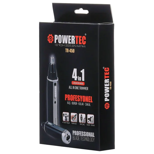 Powertec TR-450 4in1 Kulak Burun Tüy Kesme Makinesi - Görsel 6