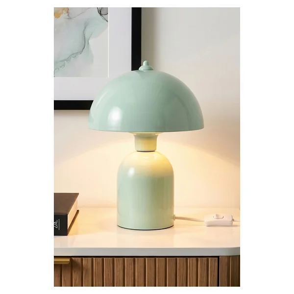 Marrien Luna Abajur Mint Yeşili Metal Gövdeli - 25 cm - Oturma Odası & Yatak Odası & Salon Aydınlatma - Görsel 10