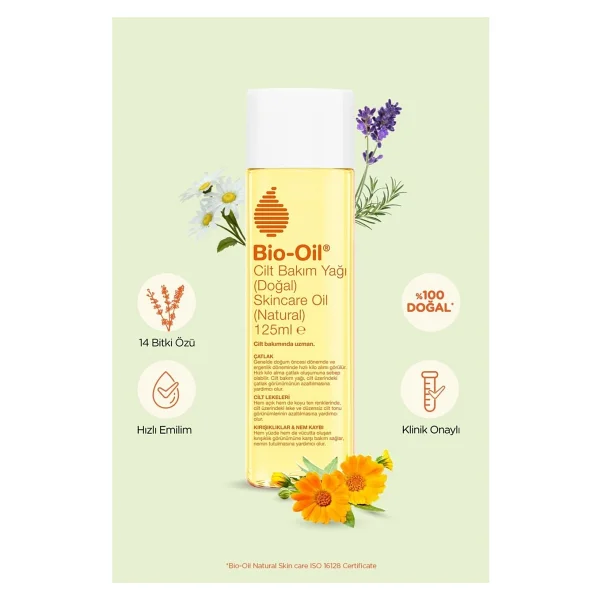 Bio-Oil Natural 14 Bitki Özü Içeren %100 Doğal Vegan Cilt Bakım Yağı 125 ml 2 Adet - Görsel 5