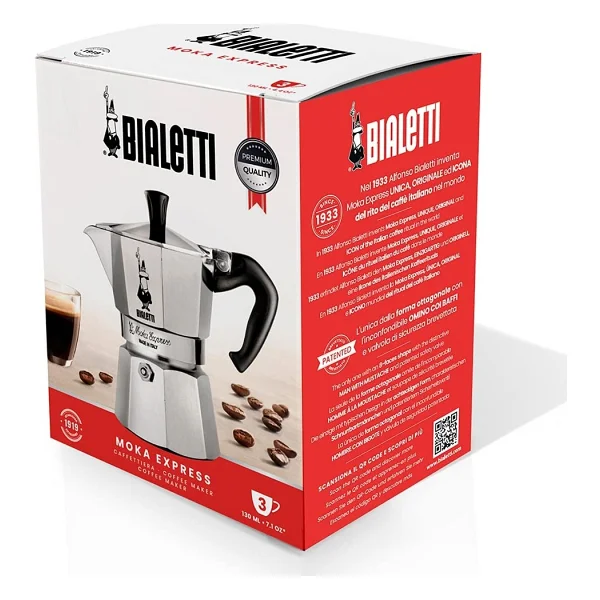 Bialetti Express 1 Cup Moka Pot Gri - Görsel 8