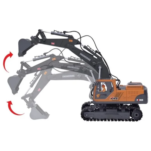 Boratila Toys Metal 2.4Ghz 30 Metre Çekim Mesafeli Işıklı Sesli Full Fonksiyon Kepçe - Görsel 5
