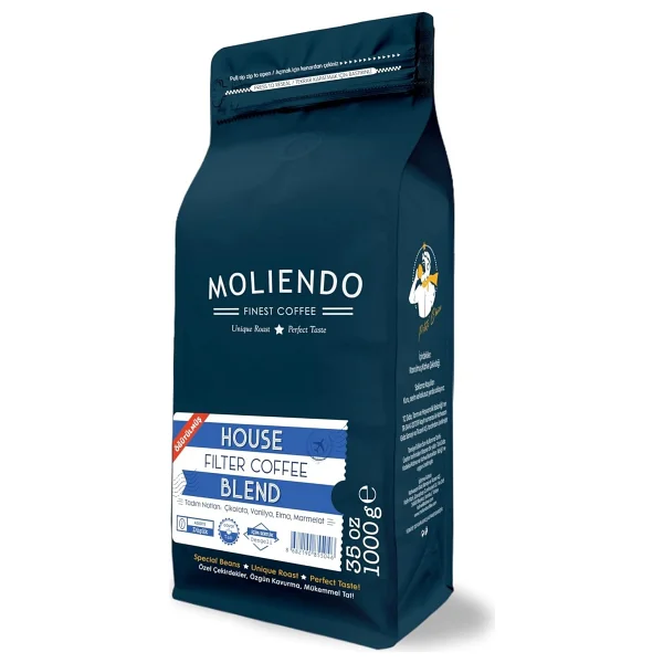 Moliendo Finest Coffee House Blend Öğütülmüş Filtre Kahve 1 kg - Görsel 5