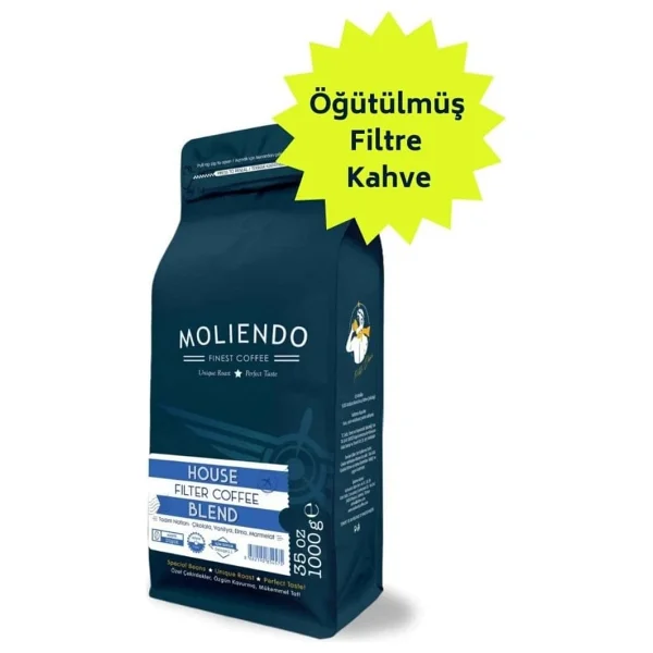 Moliendo Finest Coffee House Blend Öğütülmüş Filtre Kahve 1 kg - Görsel 6