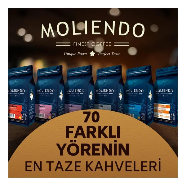 Moliendo Finest Coffee House Blend Öğütülmüş Filtre Kahve 1 kg - Görsel 9