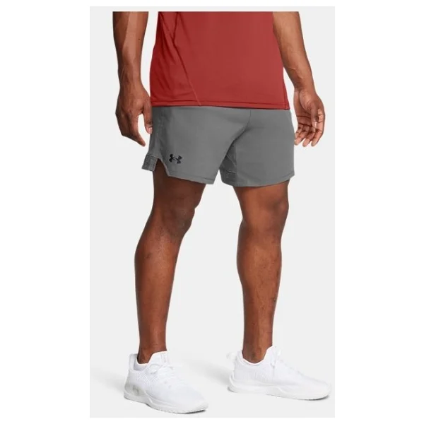 Under Armour Vanish 6 1373718-069 Gri Erkek Spor Şort - Görsel 7