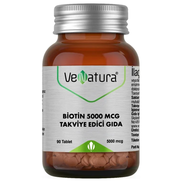 Venatura Biotin 5000 mcg 90 Tablet - Görsel 7