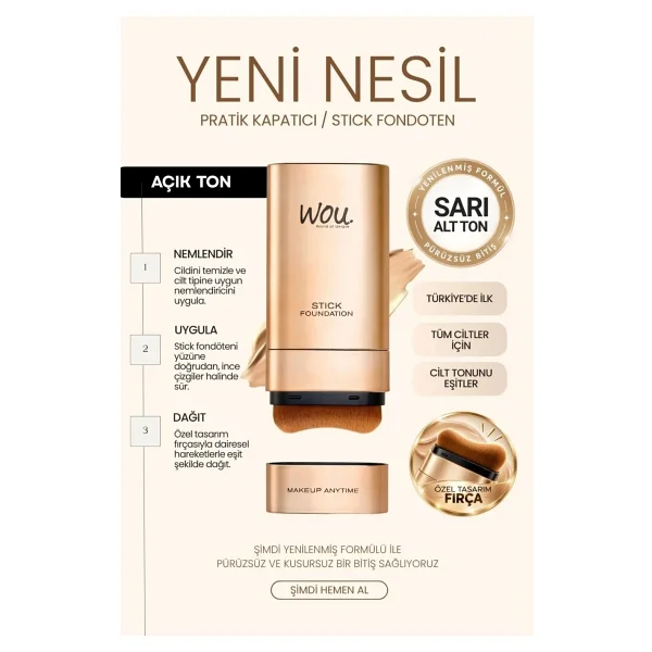 Wou 20 gr Stick Fondöten - Görsel 7