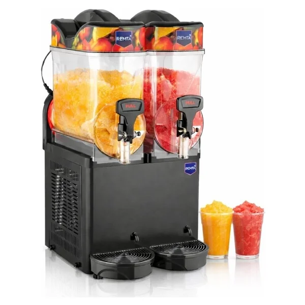 Remta İkili 12+12 Lt Slush Soğutucu Buzlaş Karlamaç Makinesi - Görsel 6
