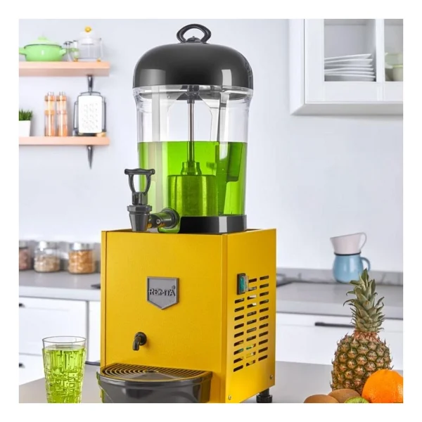 Remta ST18 Mini 7 Litre Şerbet ve Ayran Soğutucu - Sarı - Görsel 4
