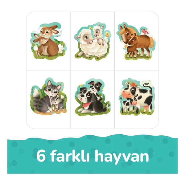 Circle Toys Lovely Puzzle Farm Animals - Görsel 3