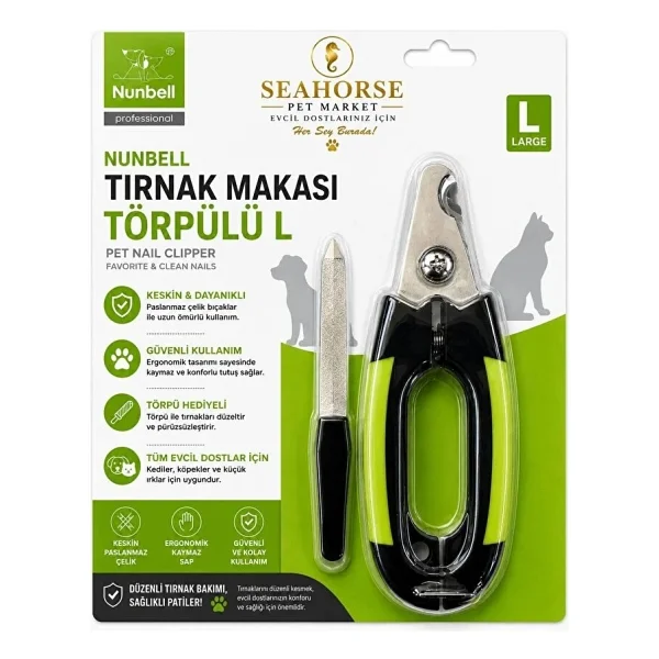 Nunbell Tırnak Makası+Törpülü L - Görsel 3