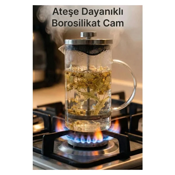 Taşev T0045 Stene 600 ml French Press - Görsel 6