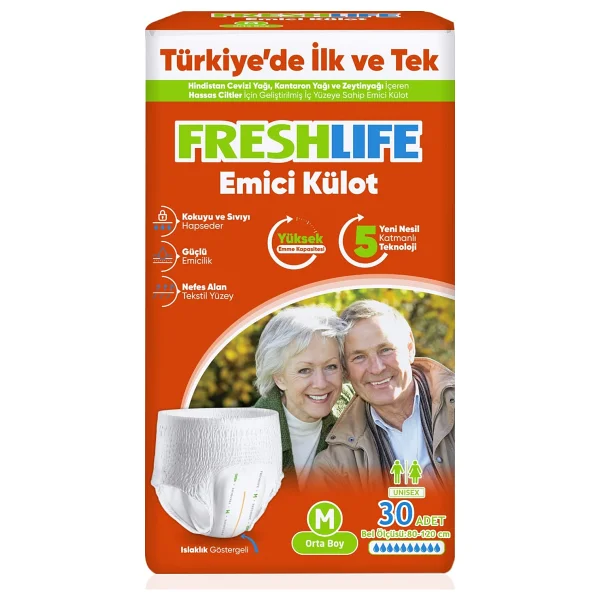Freshlife Emici Külot Ekstra Büyük Boy XL 30'lu Hasta Bezi - Görsel 5