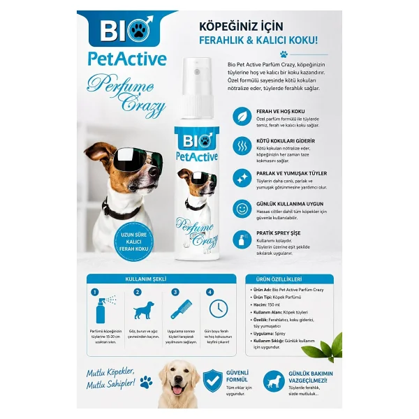 Bio PetActive Crazy 50 ml Köpek Parfümü - Görsel 5