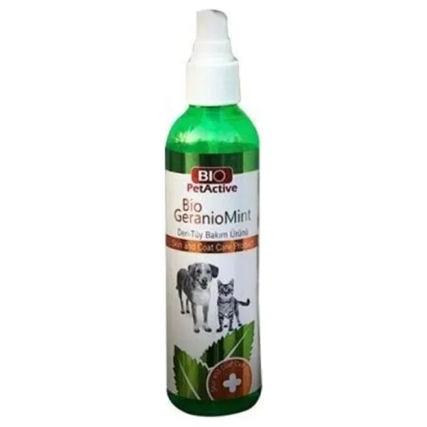 Bio PetActive Geranio Mint 100 ml Kedi - Köpek Tüy ve Deri Bakım Spreyi - Görsel 6