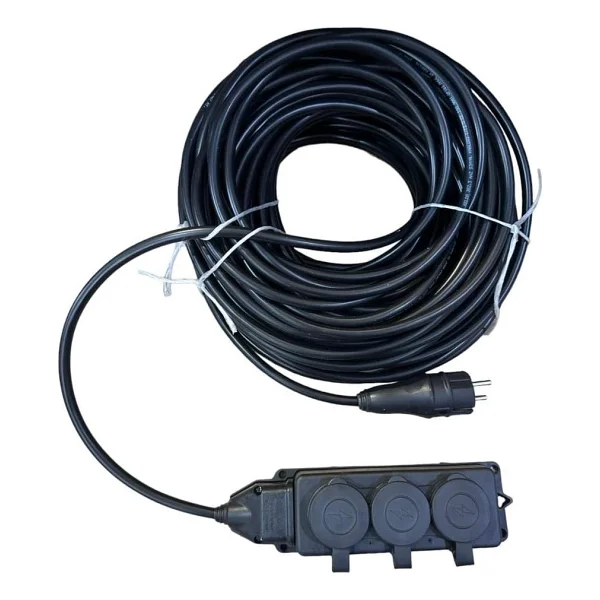 Kauçuk 3x2.5 mm 20 m 3'lü Uzatma Kablosu - Görsel 6