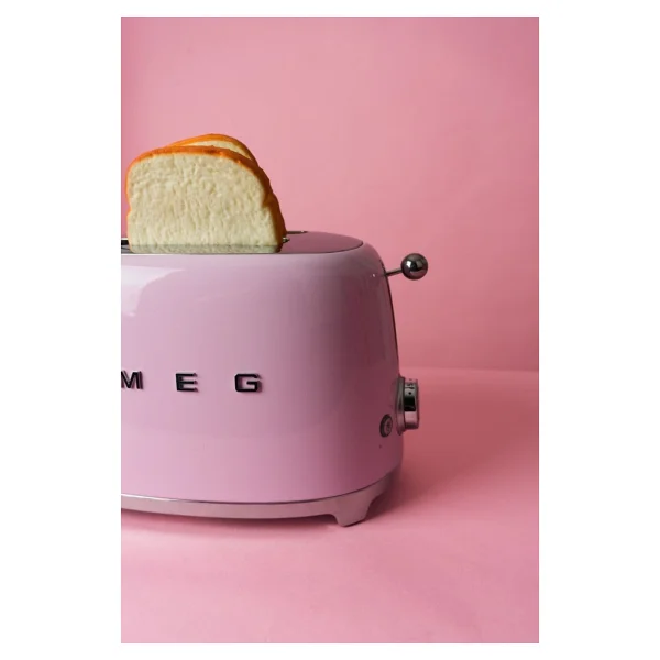 Smeg Retro TSF01PKEU Pembe Ekmek Kızartma Makinesi - Görsel 5