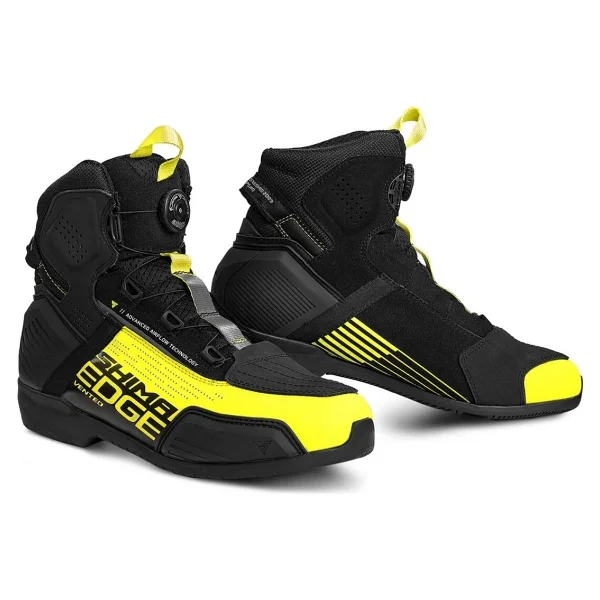 Shima Edge Vented Siyah-Sarı Yazlık Erkek Motosiklet Ayakkabısı - Görsel 8