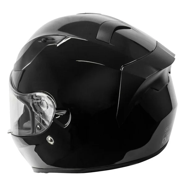 Torc T-15 Parlak Siyah Full Face Motor Kaskı - Görsel 3