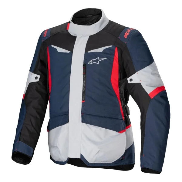 Alpinestars ST-1 WP Erkek Gri-Mavi-Kırmızı Kışlık Motosiklet Montu - Görsel 8