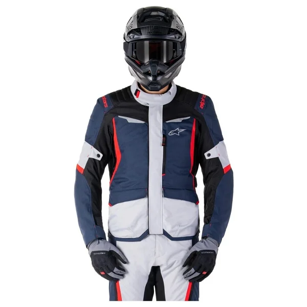 Alpinestars ST-1 WP Erkek Gri-Mavi-Kırmızı Kışlık Motosiklet Montu - Görsel 3