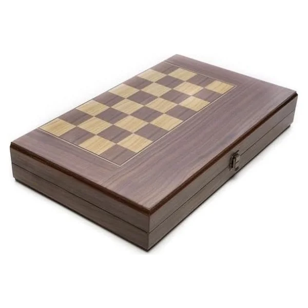 Büyük boy ahşap tavla takımı, 44x44cm büyük boy mobilya kaplama ahşap tavla dama takımı - Görsel 2