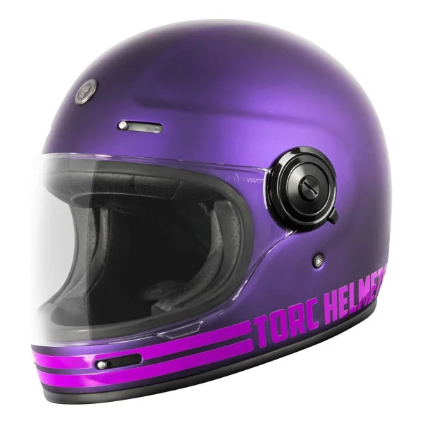Torc T-1 Newport Cali Iridecent Mor Full Face Motor Kaskı - Görsel 10
