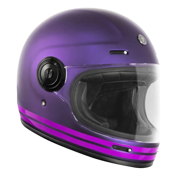 Torc T-1 Newport Cali Iridecent Mor Full Face Motor Kaskı - Görsel 2