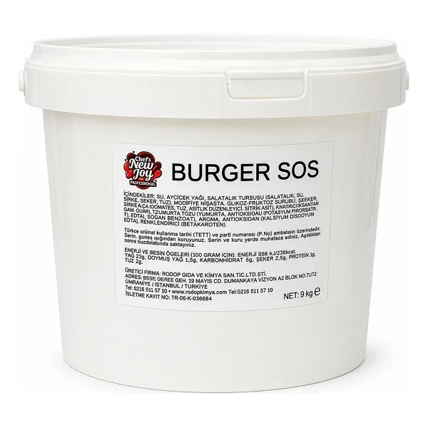 Burger Sos 9 kg Sıvı Sos - Görsel 4