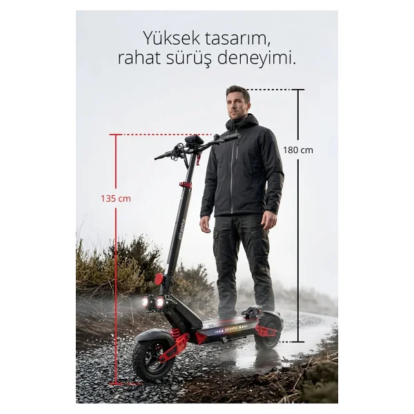 Piranha 5025 1000 W Elektrikli Scooter - Görsel 10