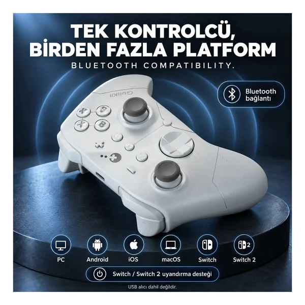 GuliKit Es Kablolu/Kablosuz Oyun Kolu - Görsel 7