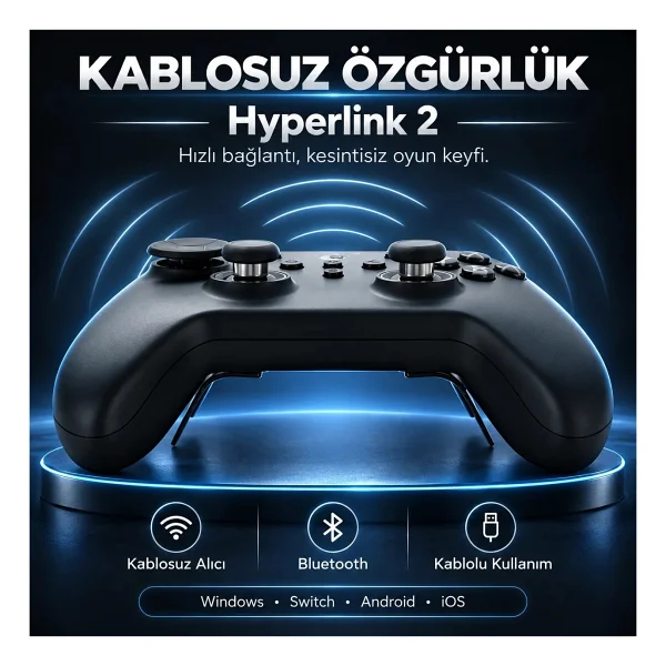 GuliKit TT Max Siyah Kablolu/Kablosuz Oyun Kolu - Görsel 5