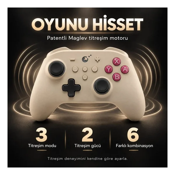 GuliKit KK3 Pro Kablolu/Kablosuz Oyun Kolu - Görsel 4