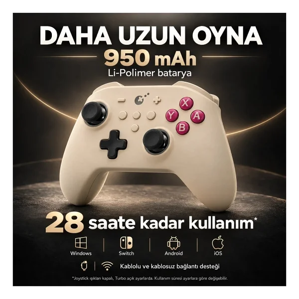GuliKit KK3 Pro Kablolu/Kablosuz Oyun Kolu - Görsel 5