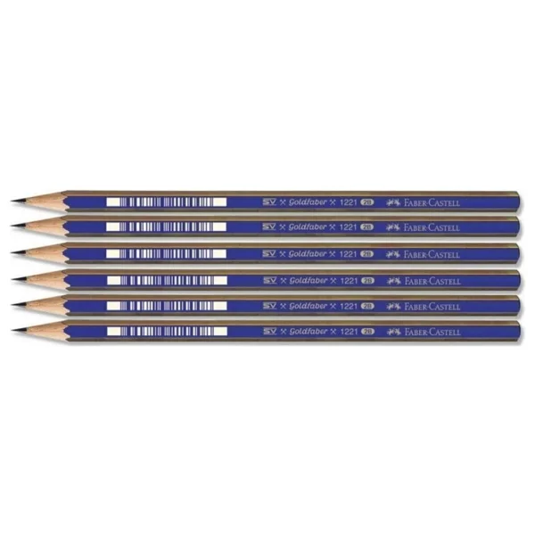 Faber Castell 1221 Dereceli Resim Kalemi 2B 6 Lı Paket - Görsel 2