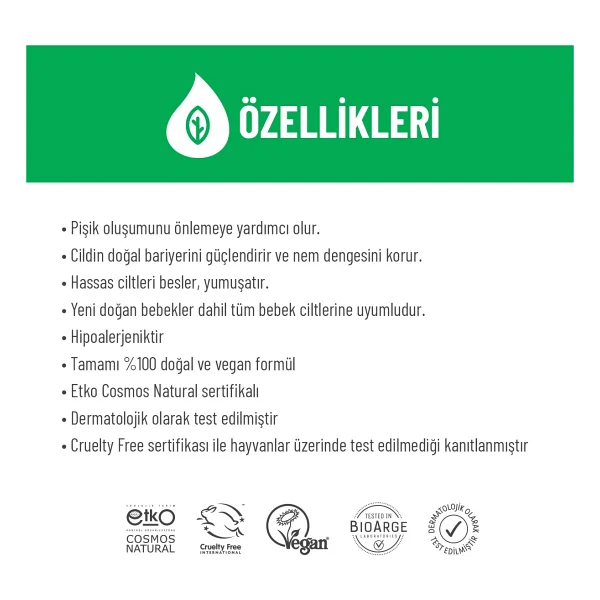 Siveno %100 Doğal Bebek Pişik Önleyici Krem Çinko PCA Yenidoğan Koruyucu & Hassas Onarıcı Bakım Kremi 50 ml - Görsel 5