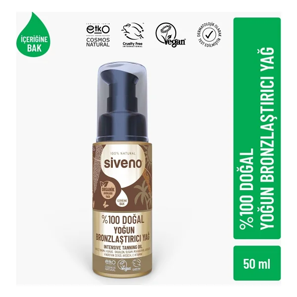 Siveno %100 Doğal Avokado Yoğun 50 ml Bronzlaştırıcı Yağ - Görsel 7