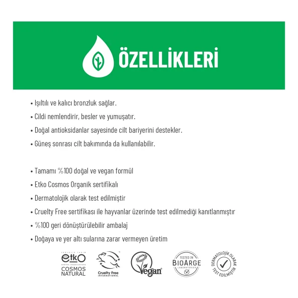 Siveno %100 Doğal Avokado Yoğun 50 ml Bronzlaştırıcı Yağ - Görsel 5