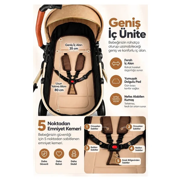 Baby Home 1010 Qool Travel Sistem Bebek Arabası - Görsel 4