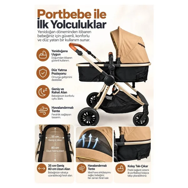 Baby Home 1010 Qool Travel Sistem Bebek Arabası - Görsel 7