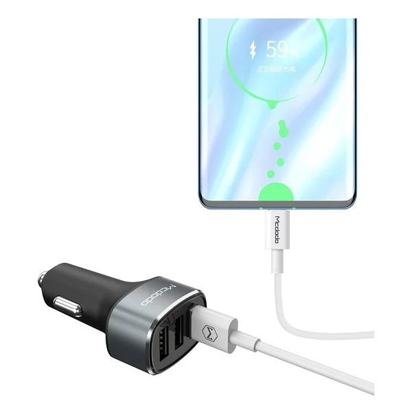 Mcdodo CC-6570 42W 3 USB Çıkışlı Hızlı Araç Şarj Cihazı - Görsel 3