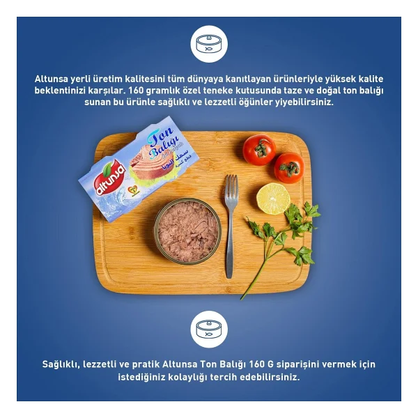 Altunsa Ton Balığı Tatlı 160 Gr X 2 Adet - Görsel 3