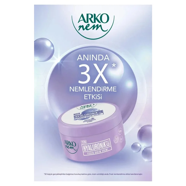 Arko Nem Hyalüronik Asit Yoğun 250 ml Nemlendirici Krem - Görsel 3