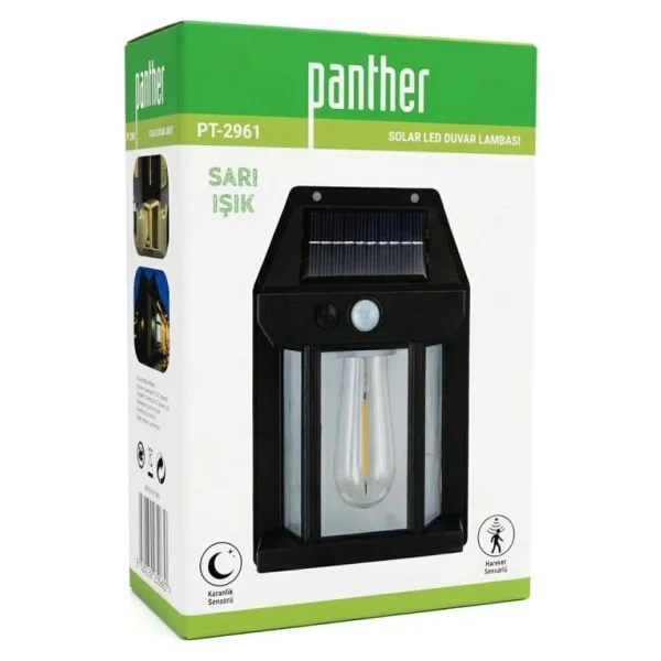 Panther PT-2961 LED Sensörlü Solar Bahçe Aydınlatması - Görsel 4